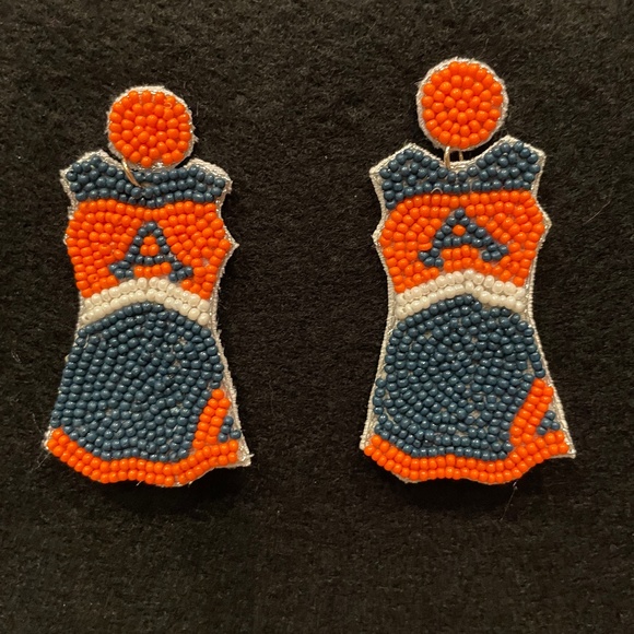 Jewelry - Auburn Tigers Cheerleading Uniform Earrings